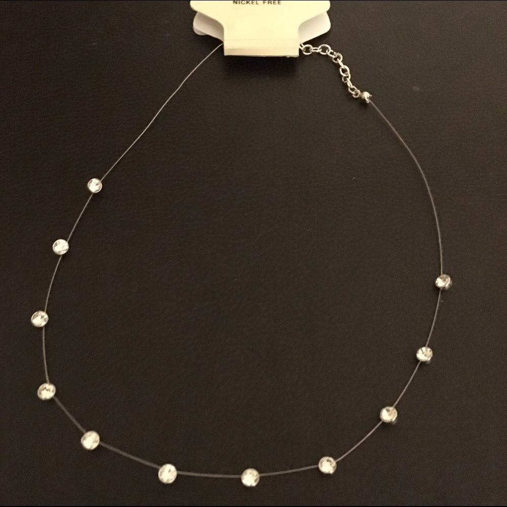 COPY - Napier ladies bezel set crystal necklace